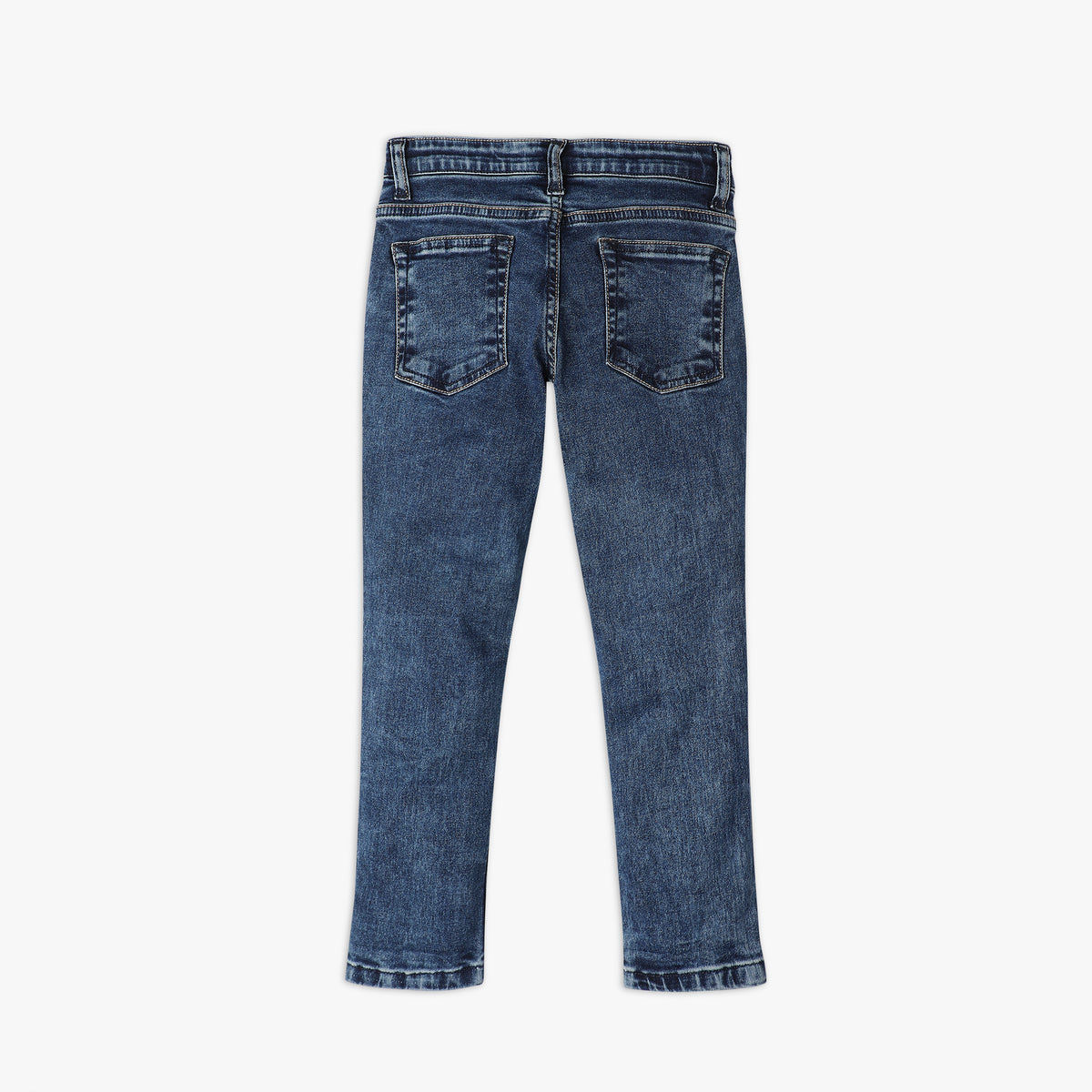 Boys Regular Fit Solid Mid Rise Jeans