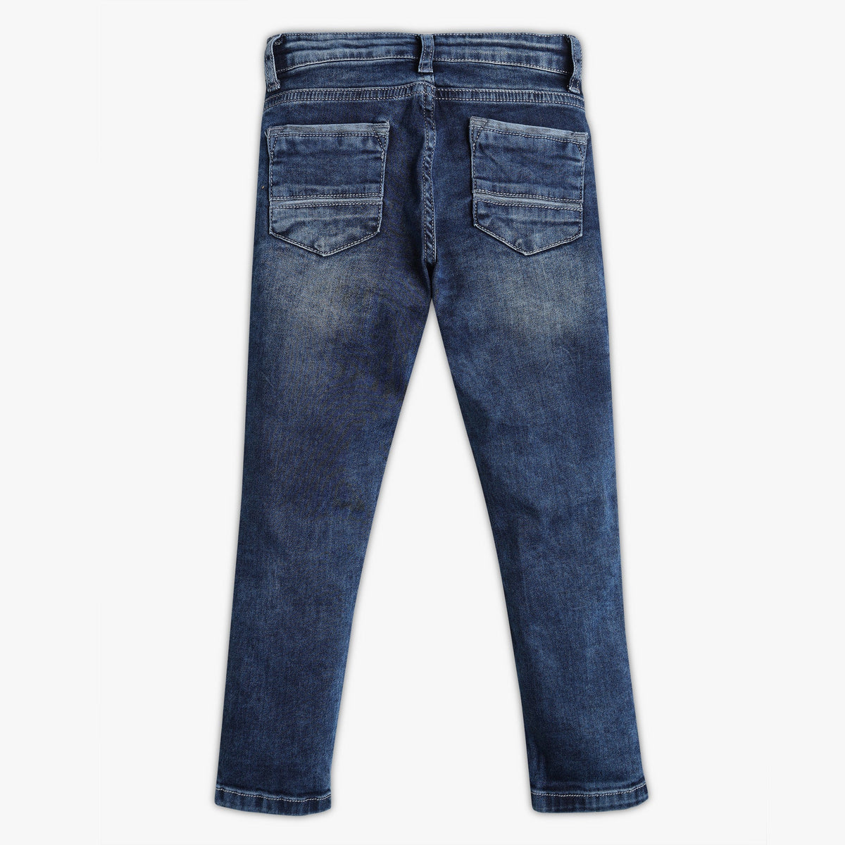 Boys Regular Fit Solid Mid Rise Jeans