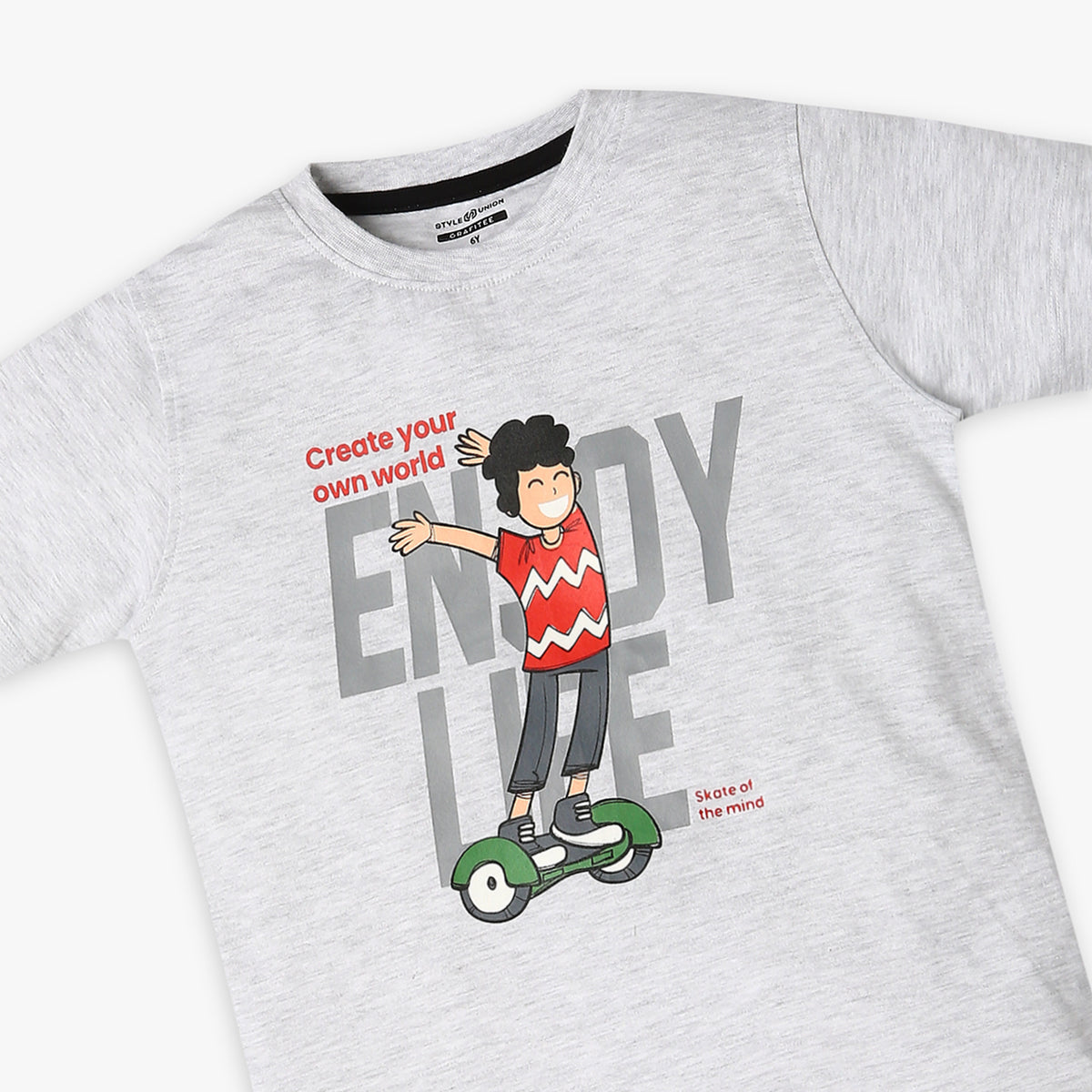 Boy's Regular Fit Graphic T-Shirt