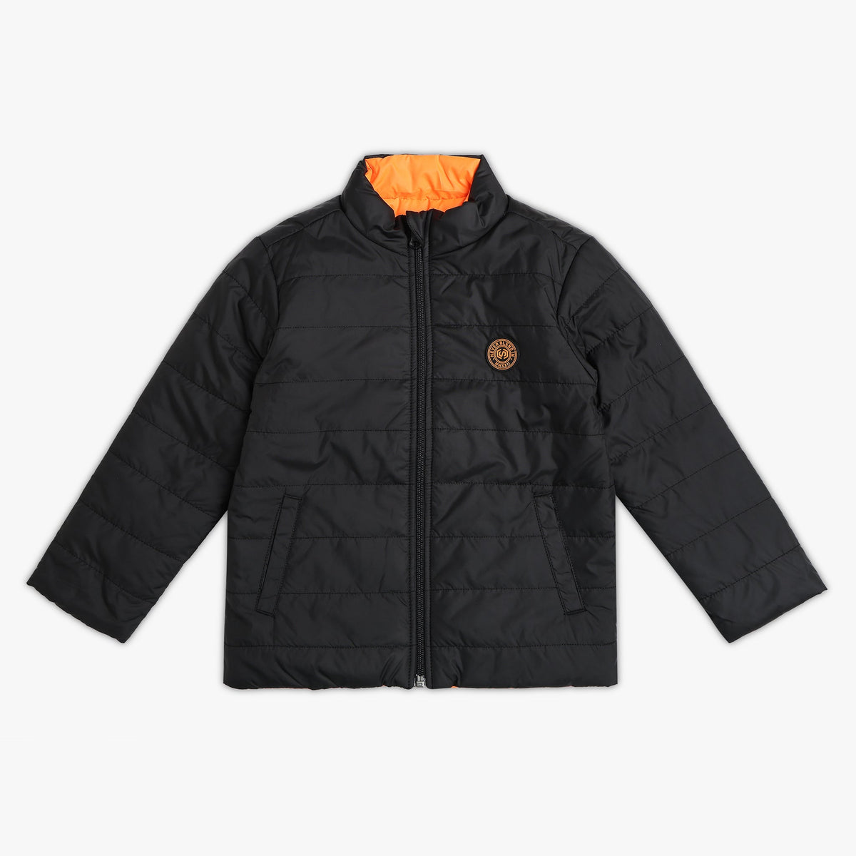 Boys Regular Fit Solid Jacket