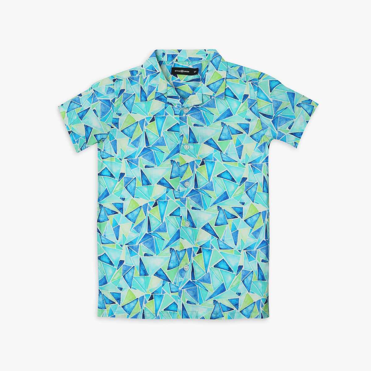 Boy's Regular Fit Printed Shirt