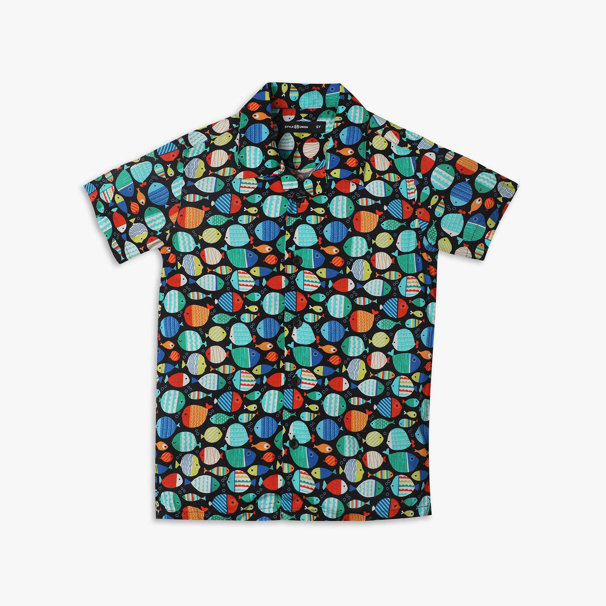 Boy's Regular Fit Printed Shirt