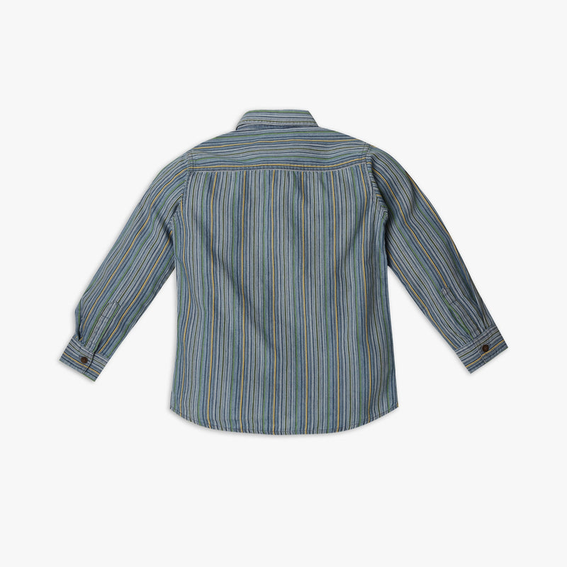 Boy's Regular Fit Striped Shirt