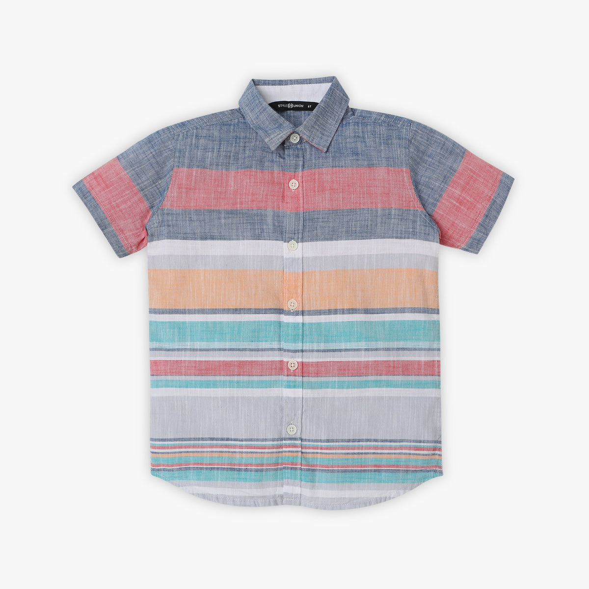 Boys Regular Fit Striped Shirt