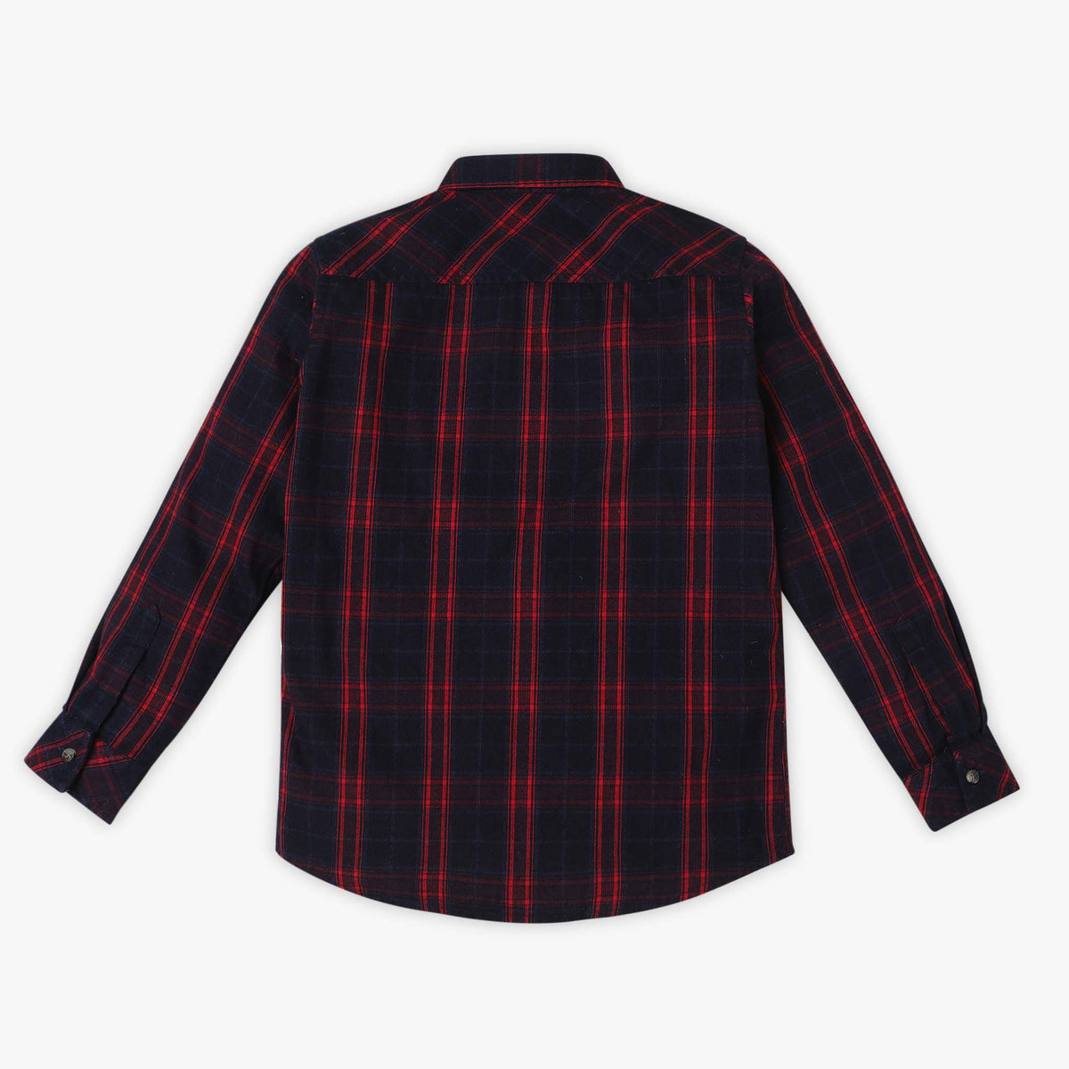 Boys Regular Fit Checkered Shirt