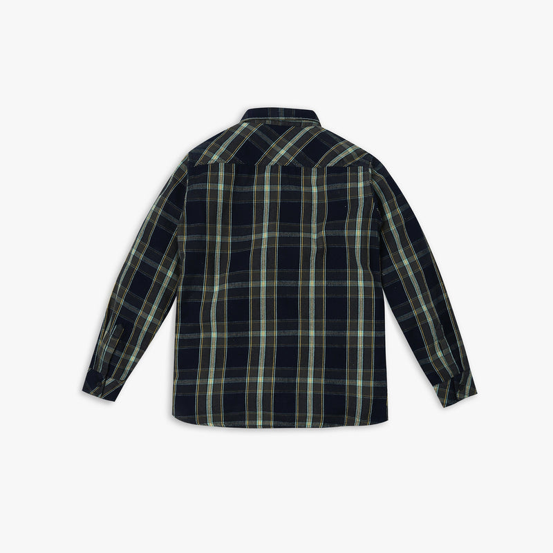 Boy's Regular Fit Checkered Shirt