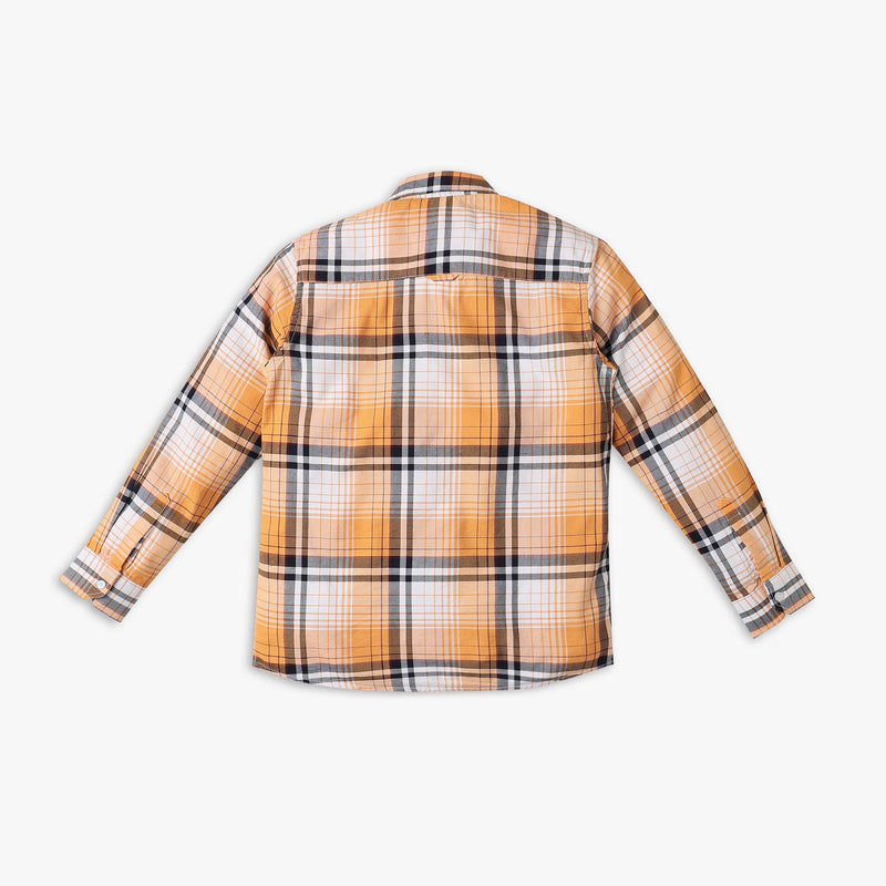 Boys Regular Fit Checkered Shirt