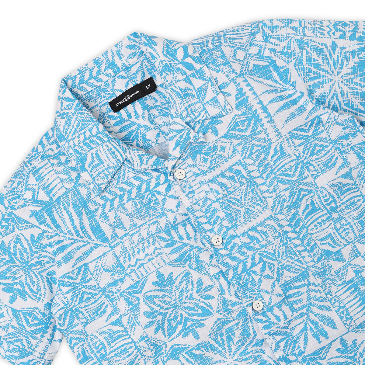 Boys Regular Fit Printed Shirt