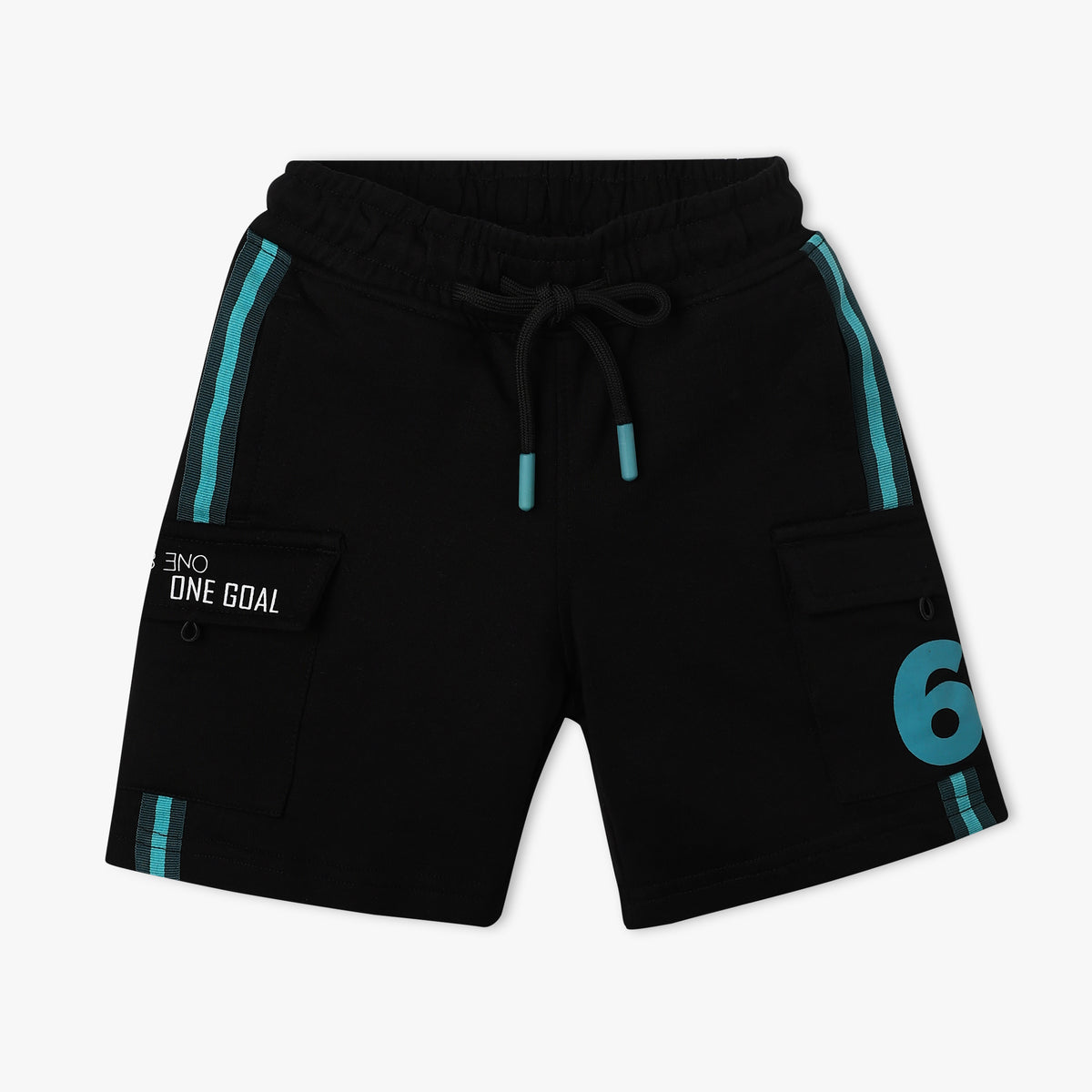 Boy's Regular Fit Solid Mid Rise Shorts