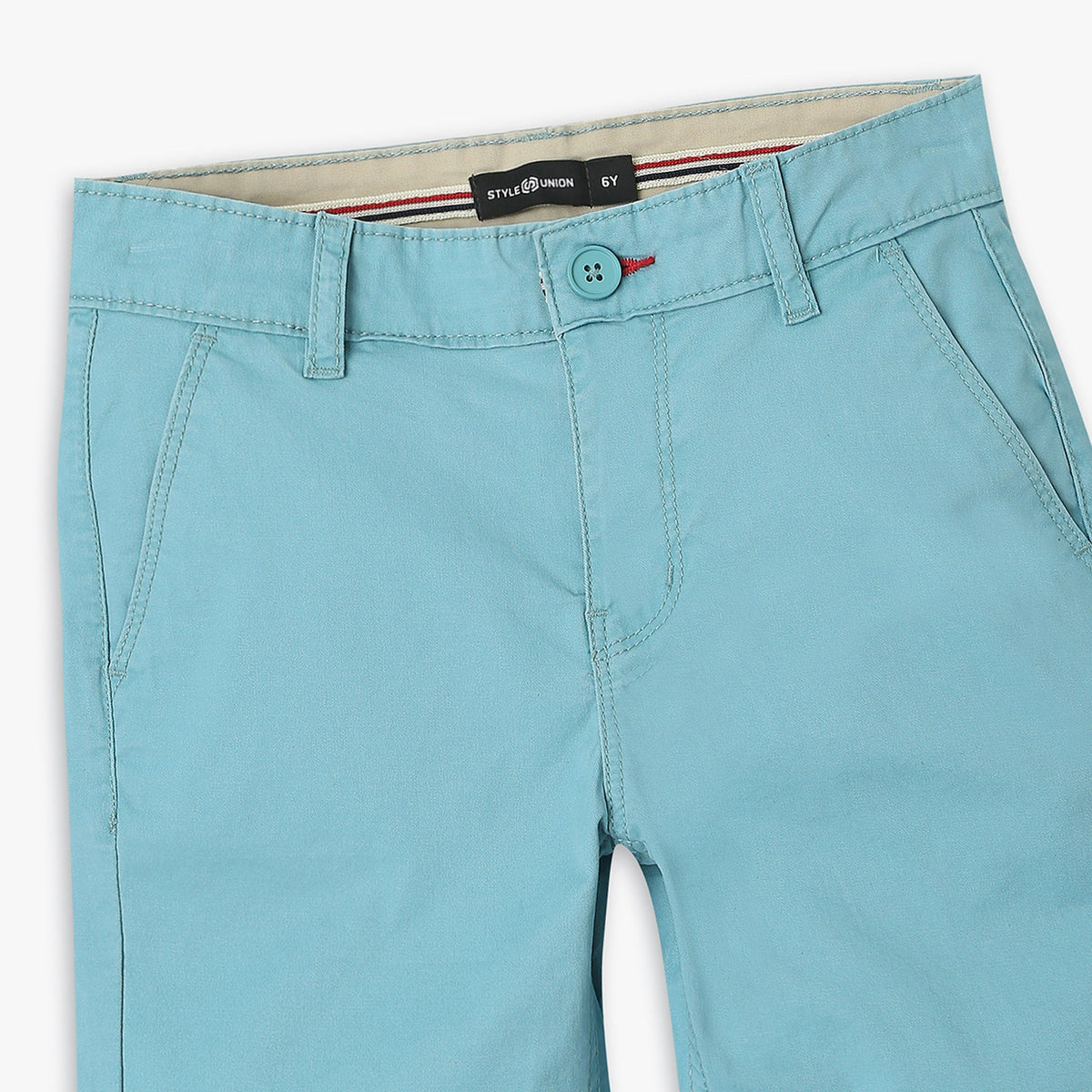 Boy's Regular Fit Solid Mid Rise Shorts