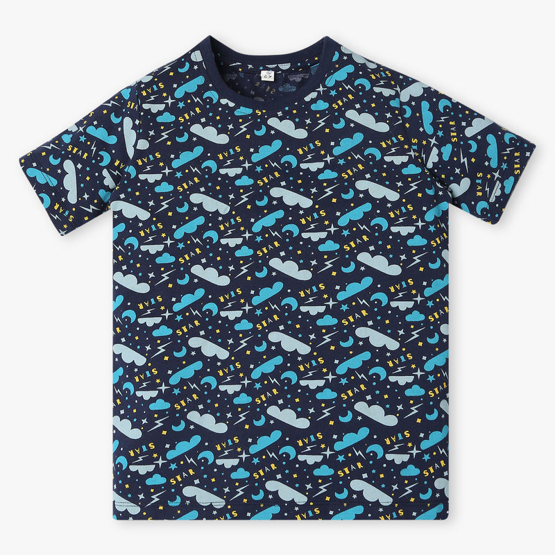 Boy's Regular Fit Printed Sleepwear Sets