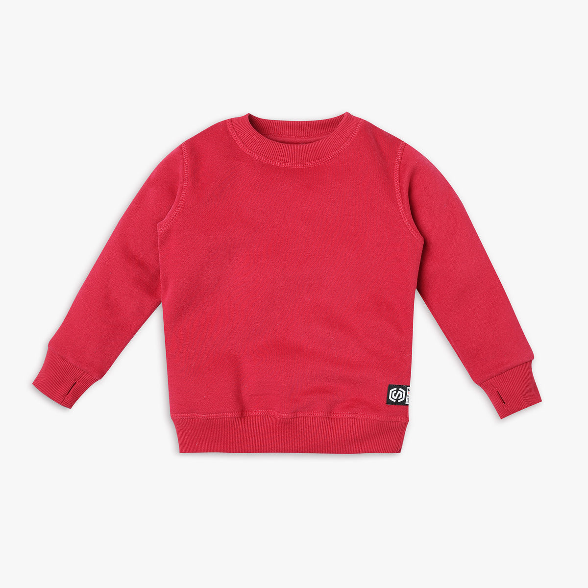 Boy's Regular Fit Solid Sweat Tees