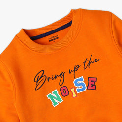 Boy's Regular Fit Printed Sweat Tees