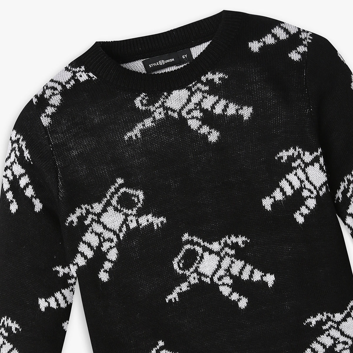 Boy's Regular Fit Jacquard Sweater