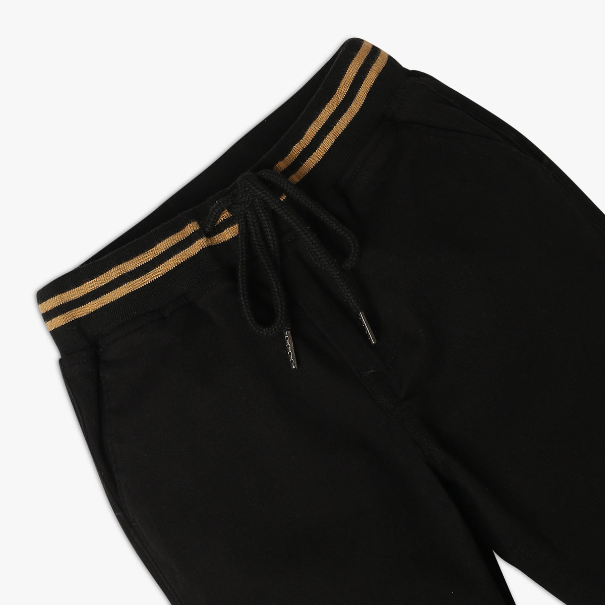 Boy's Regular Fit Solid Mid Rise Joggers