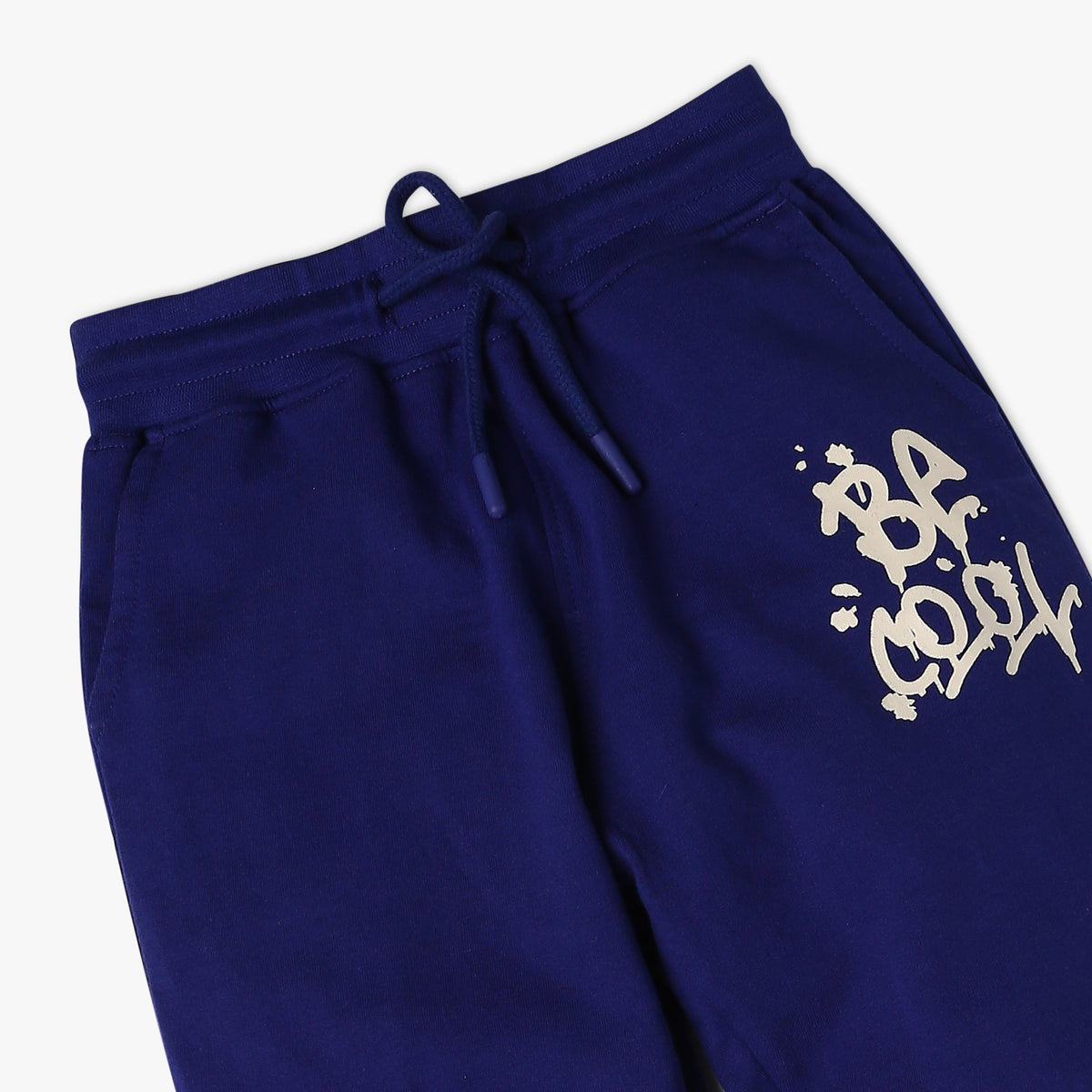 Boy's Regular Fit Solid Mid Rise Trackpants