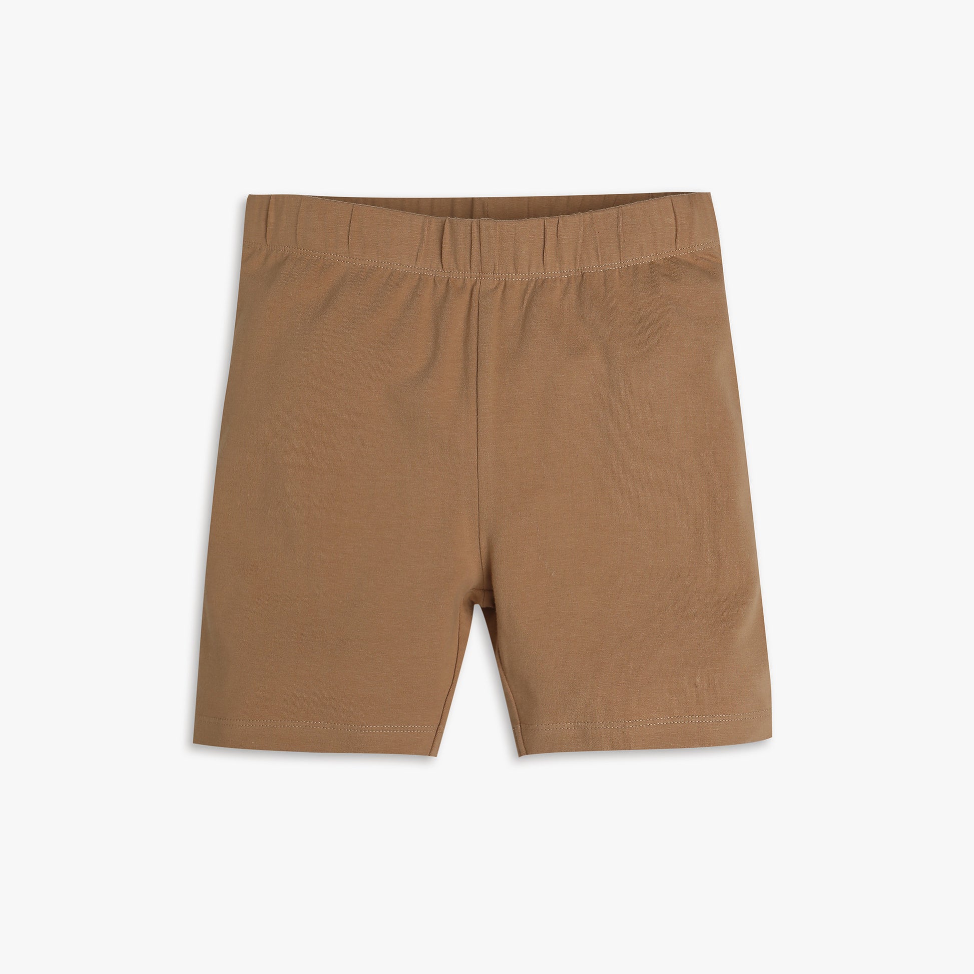 Girls Regular Fit Solid Mid Rise Shorts