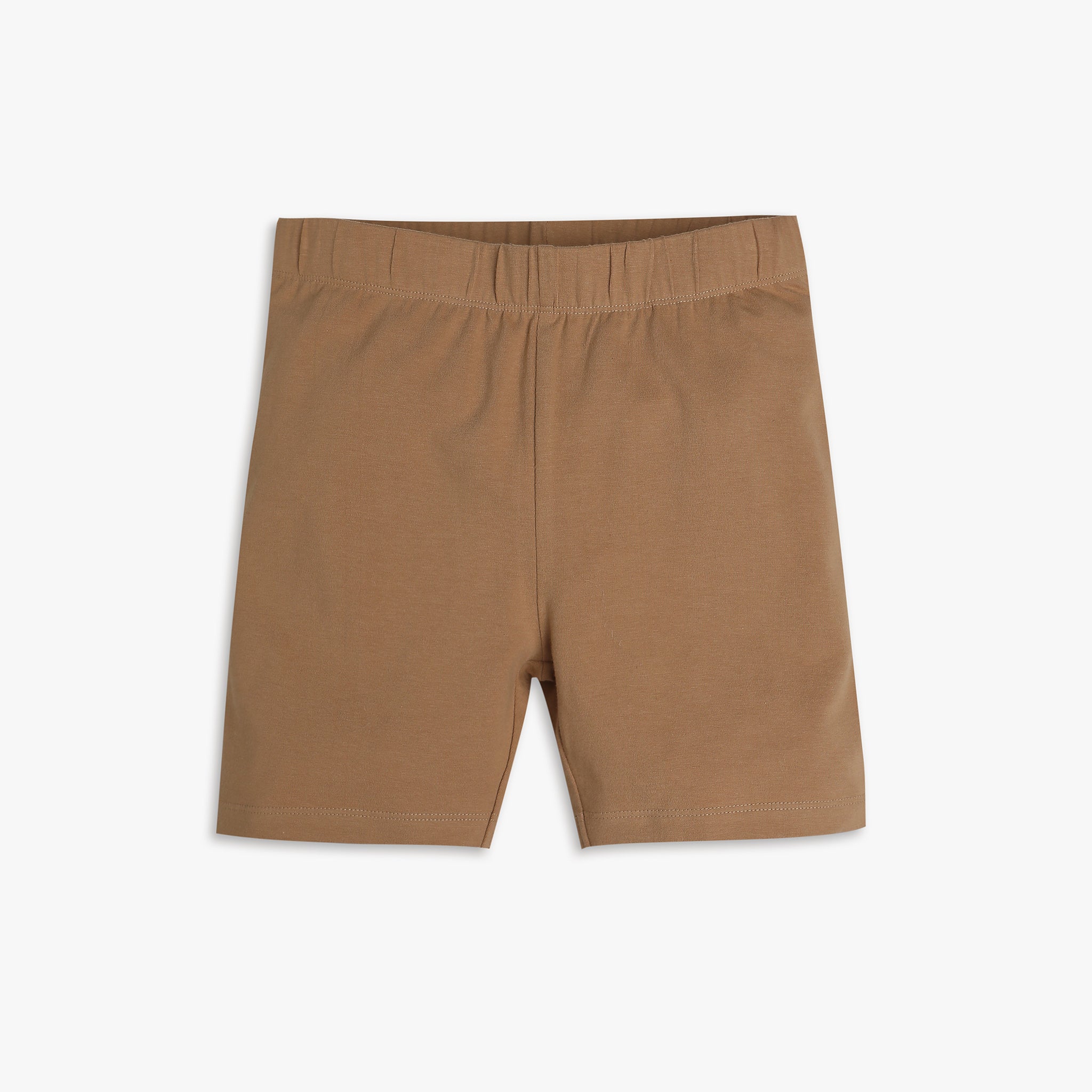 Girls Regular Fit Solid Mid Rise Shorts