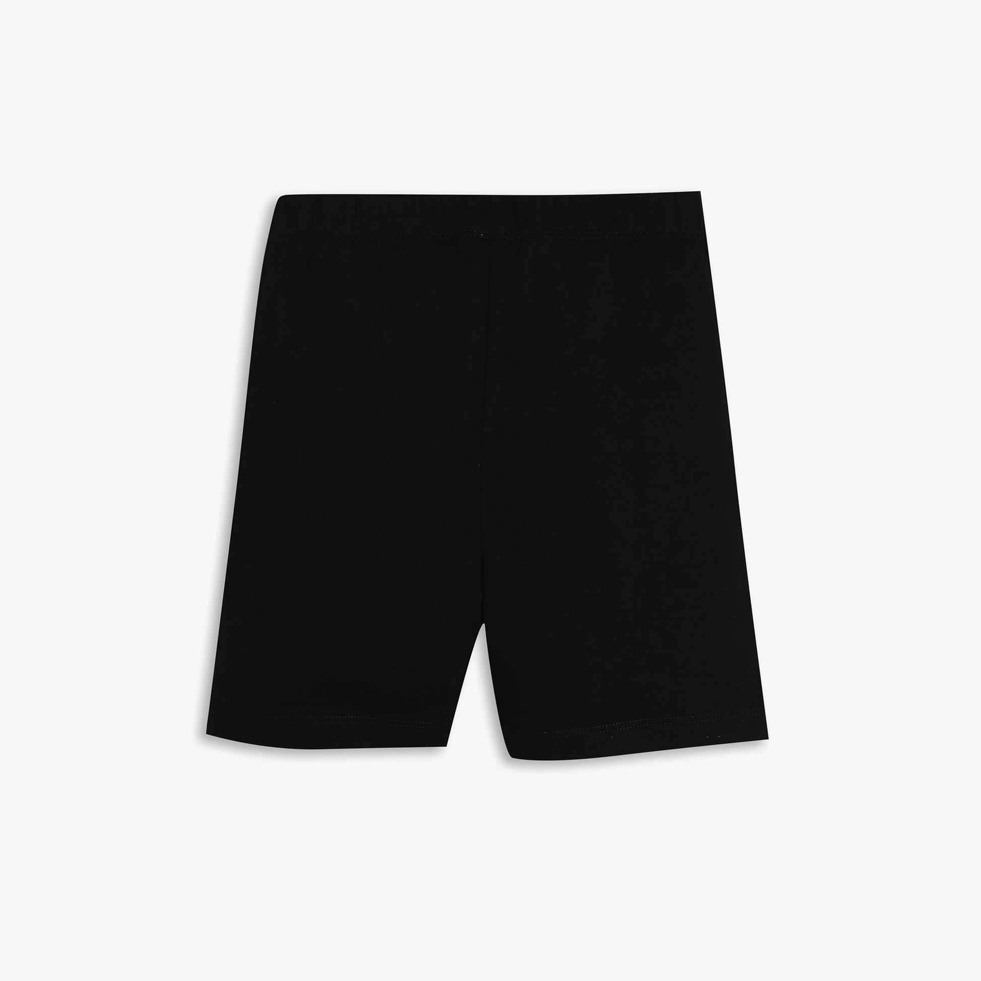 Girls Regular Fit Solid Mid Rise Shorts