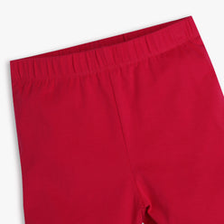 Girls Regular Fit Solid Mid Rise Shorts