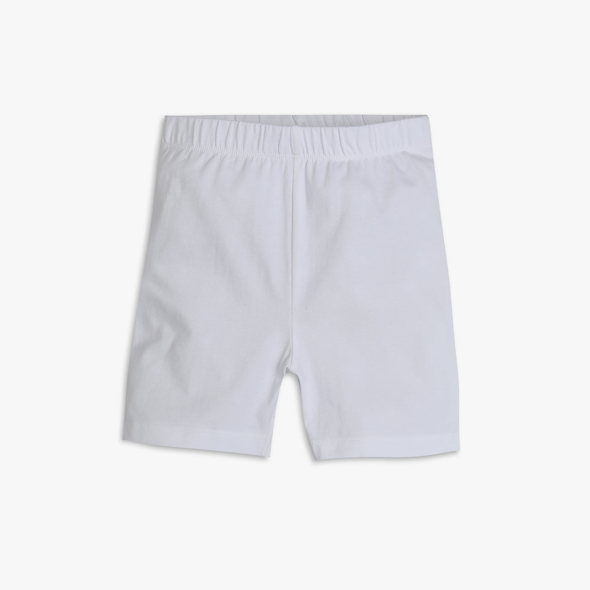 Girls Regular Fit Solid Mid Rise Shorts