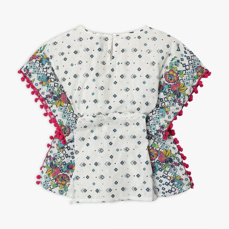 Girl's Regular Fit Printed Top