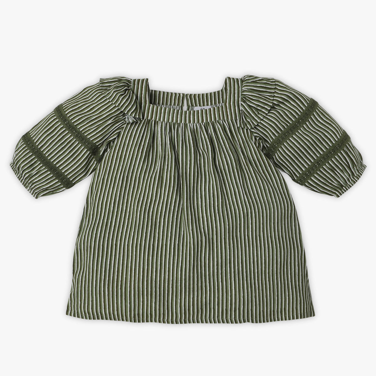 Girls Regular Fit Striped Top