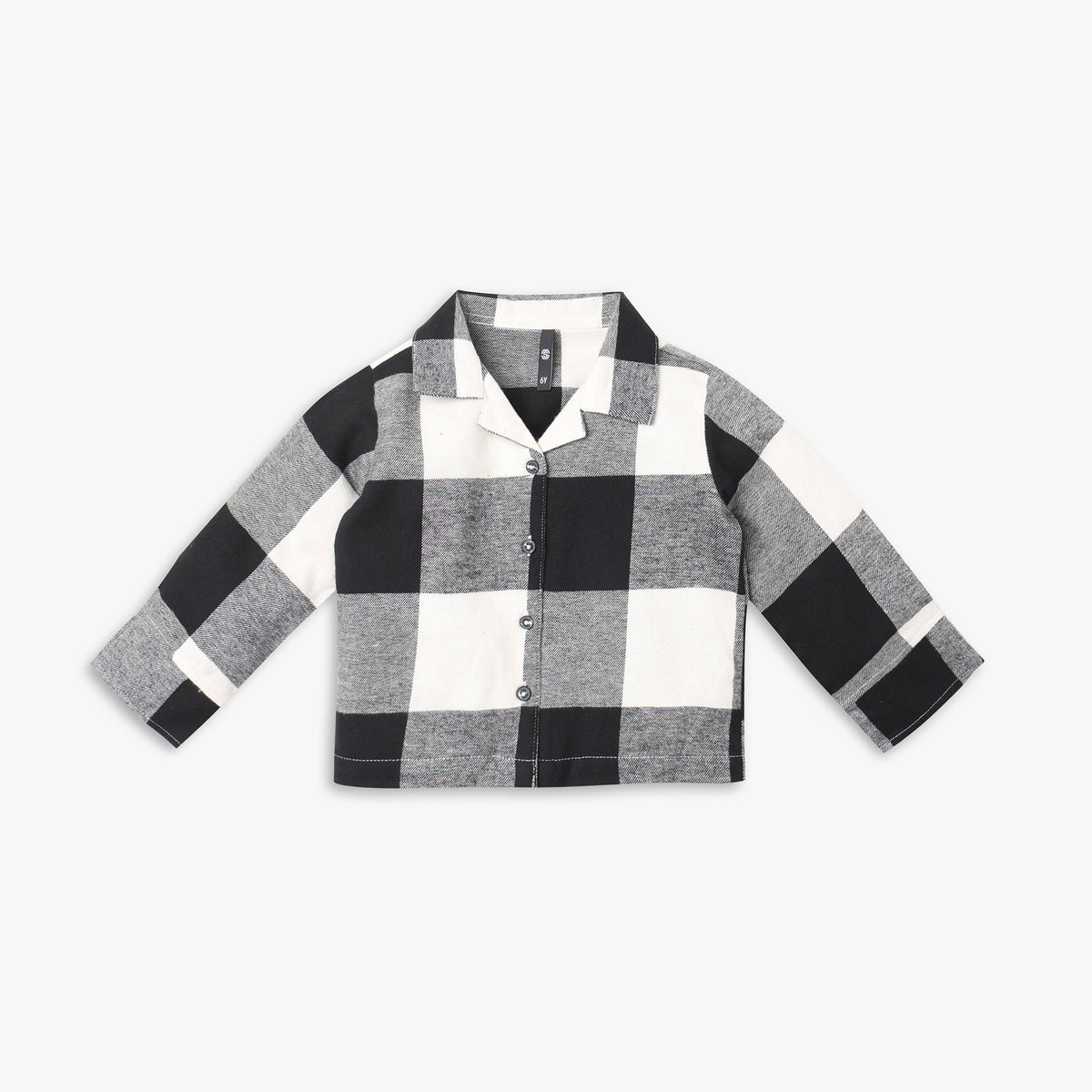 Girls Regular Fit Checkered Top