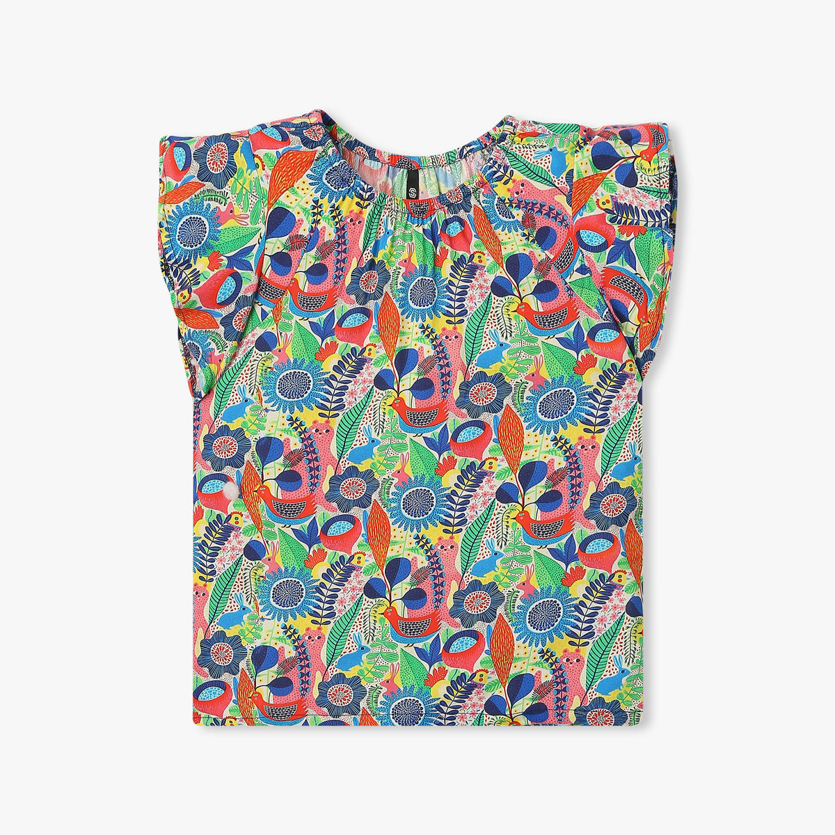 Girl's Regular Fit Printed Top