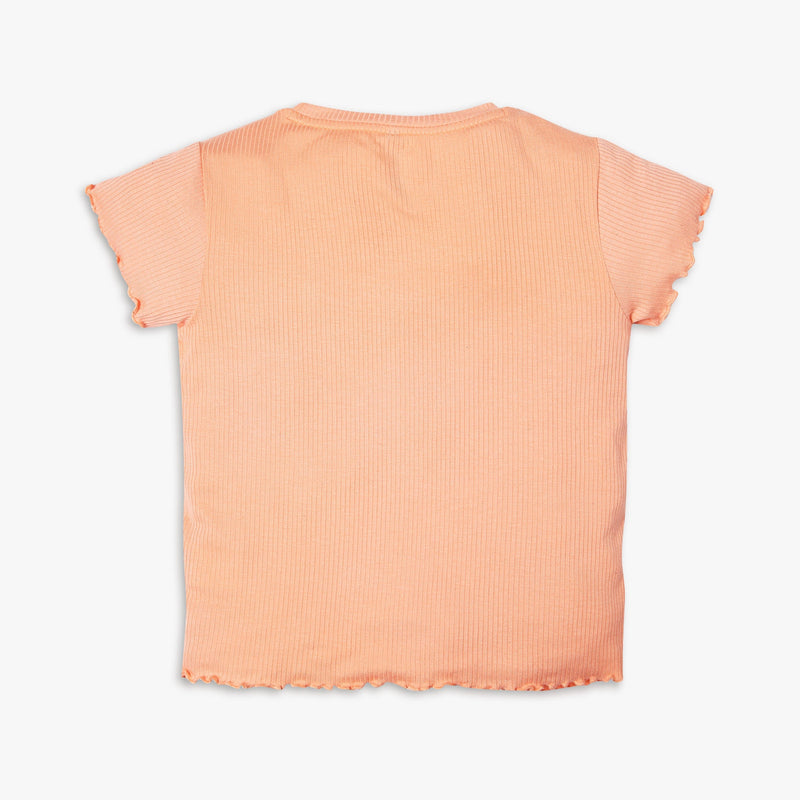 Girl's Regular Fit Solid T-Shirt