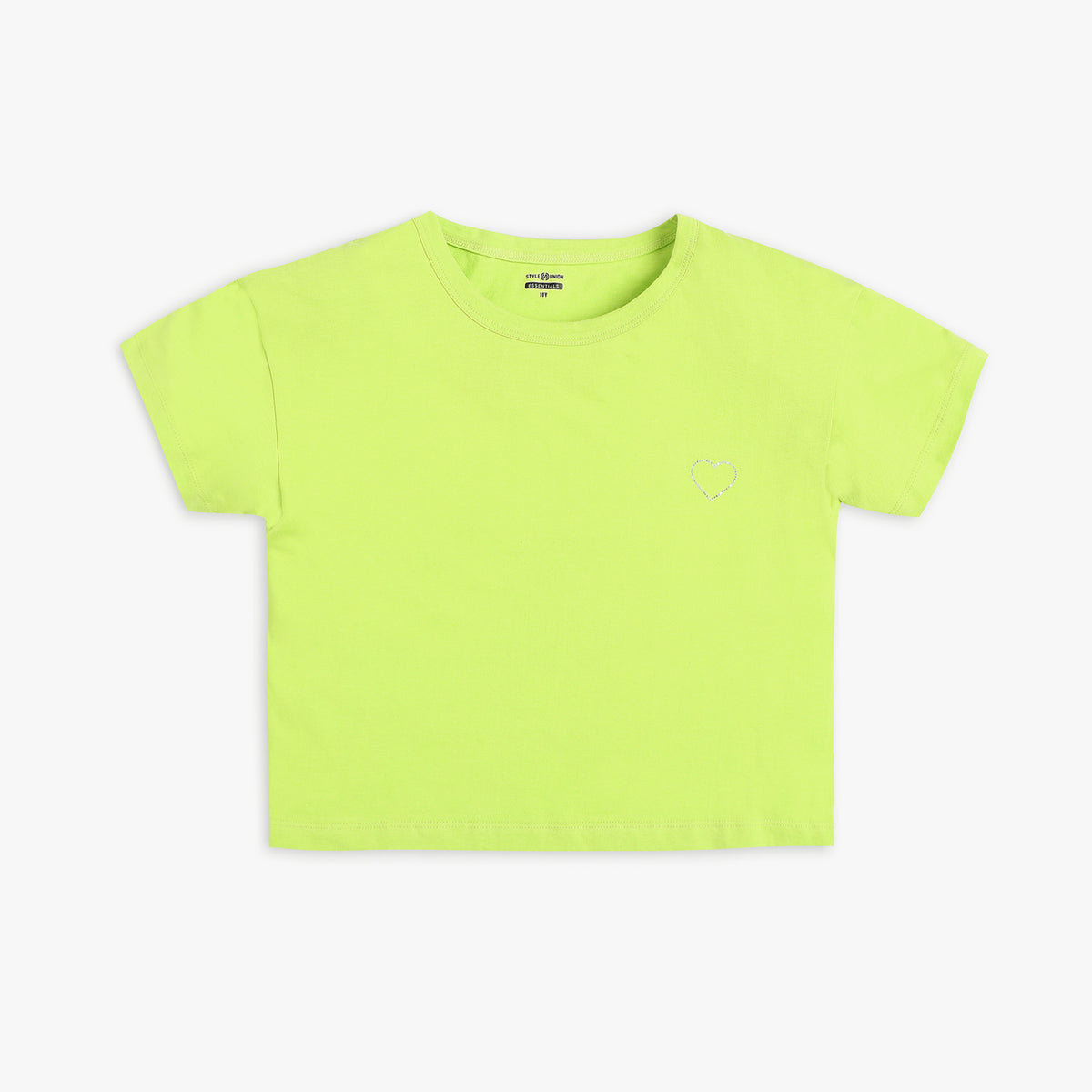 Girl's Regular Fit Solid T-Shirt