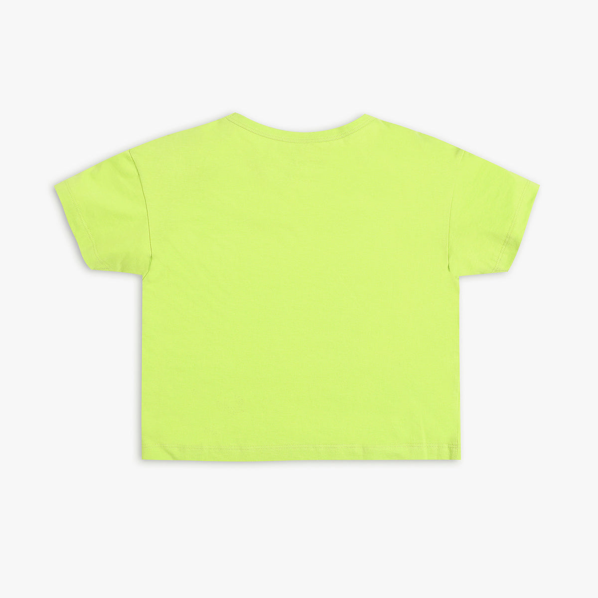 Girl's Regular Fit Solid T-Shirt