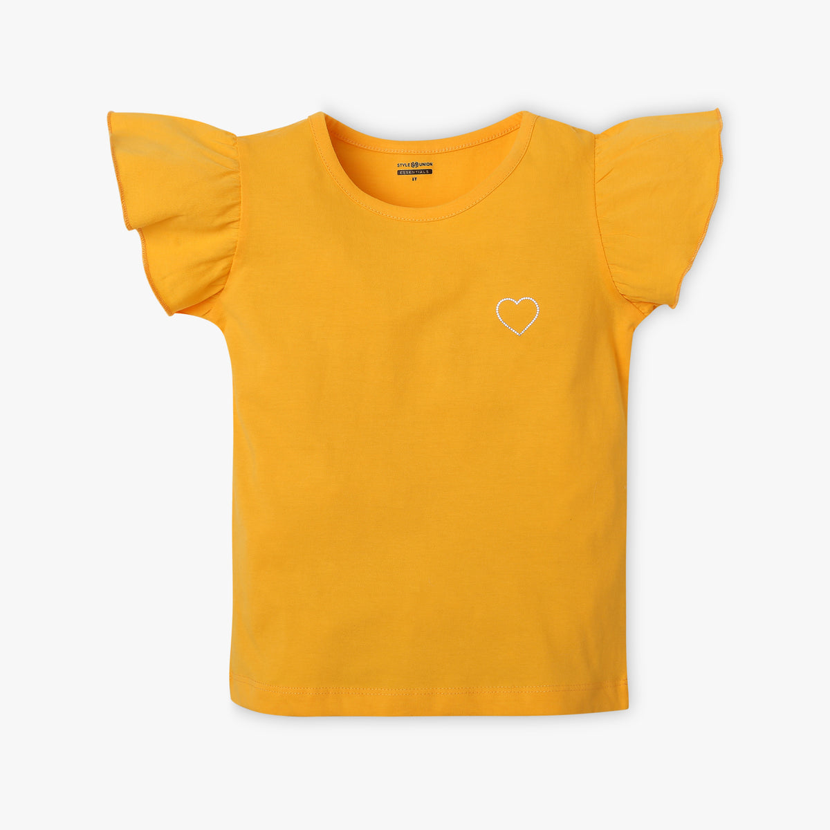 Girl's Regular Fit Solid T-Shirt