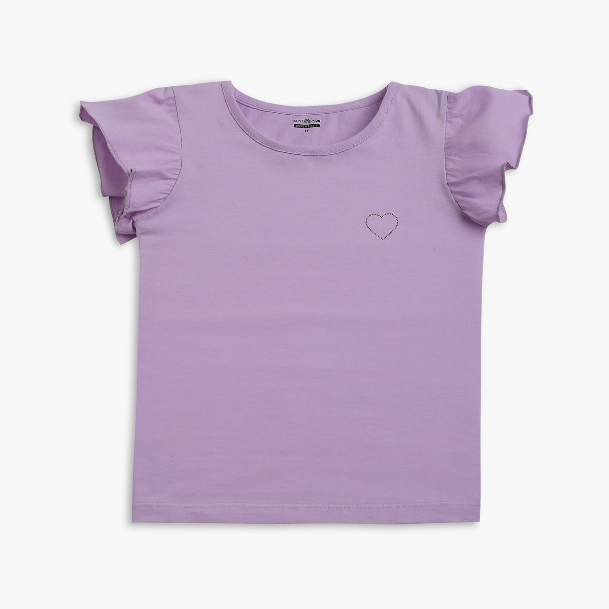 Girls Regular Fit Solid T-Shirt