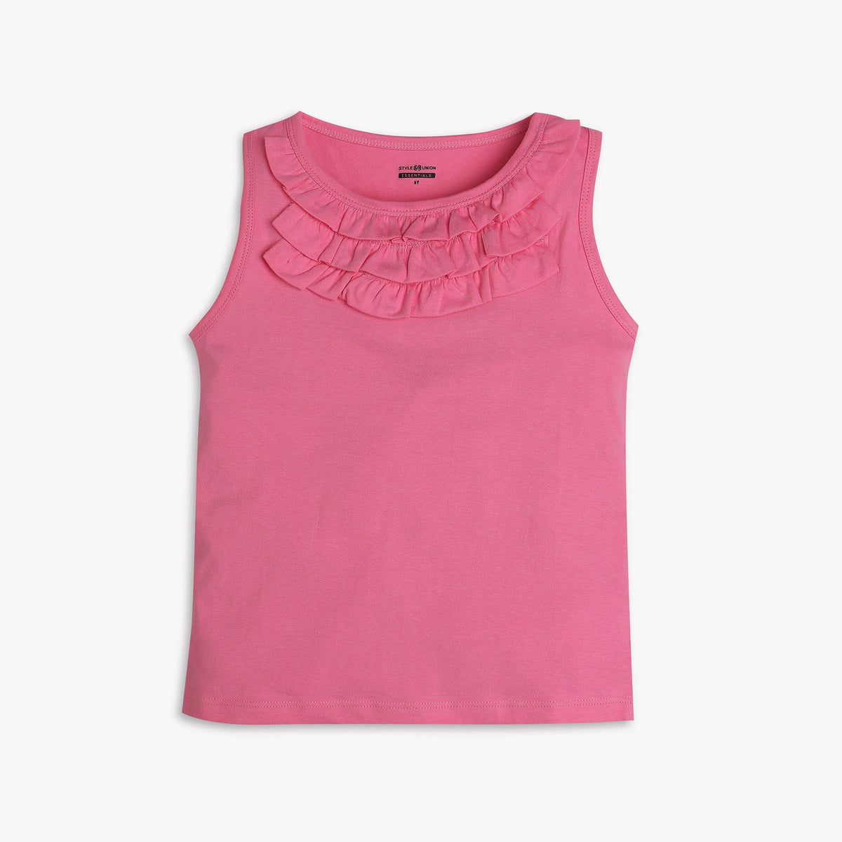 Girls Regular Fit Solid T-Shirt