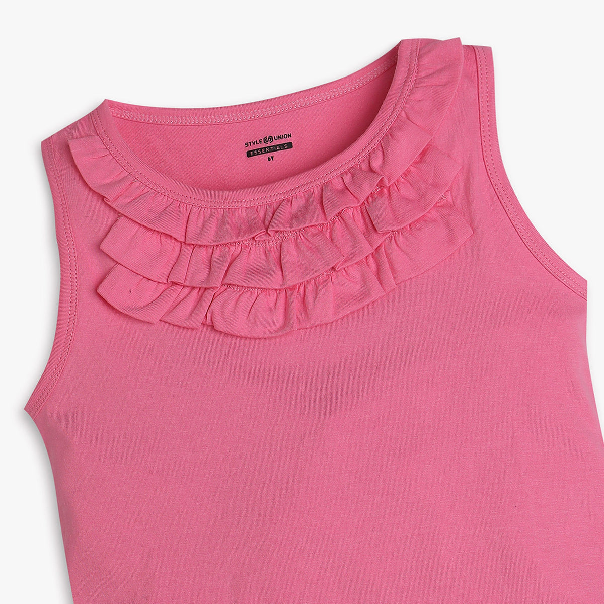 Girls Regular Fit Solid T-Shirt