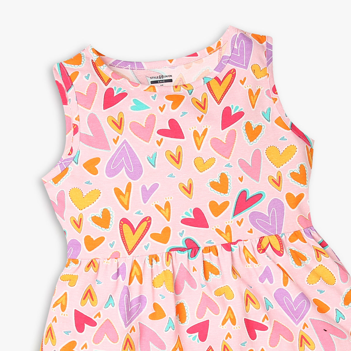 Girl's Regular Fit Printed Frock