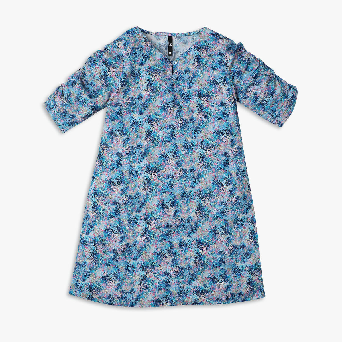 Girl's Regular Fit Printed Frock