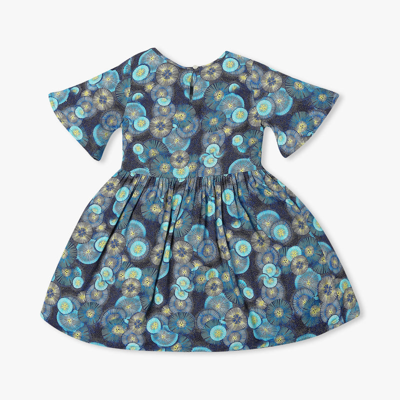 Girl's Regular Fit Printed Frock