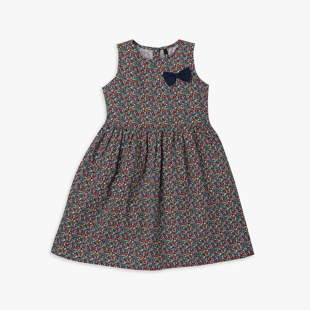 Girl's Regular Fit Printed Frock