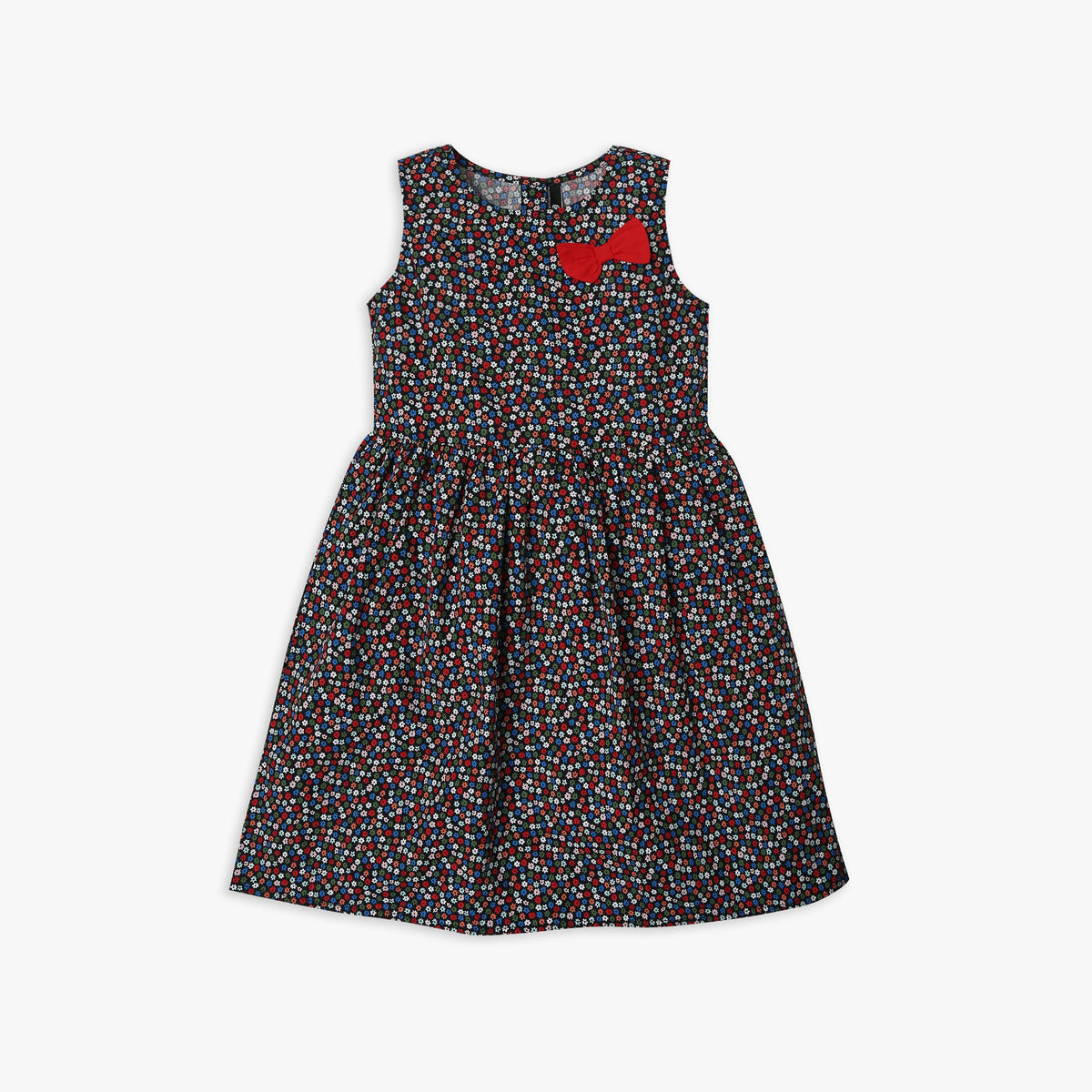 Girl's Regular Fit Printed Frock