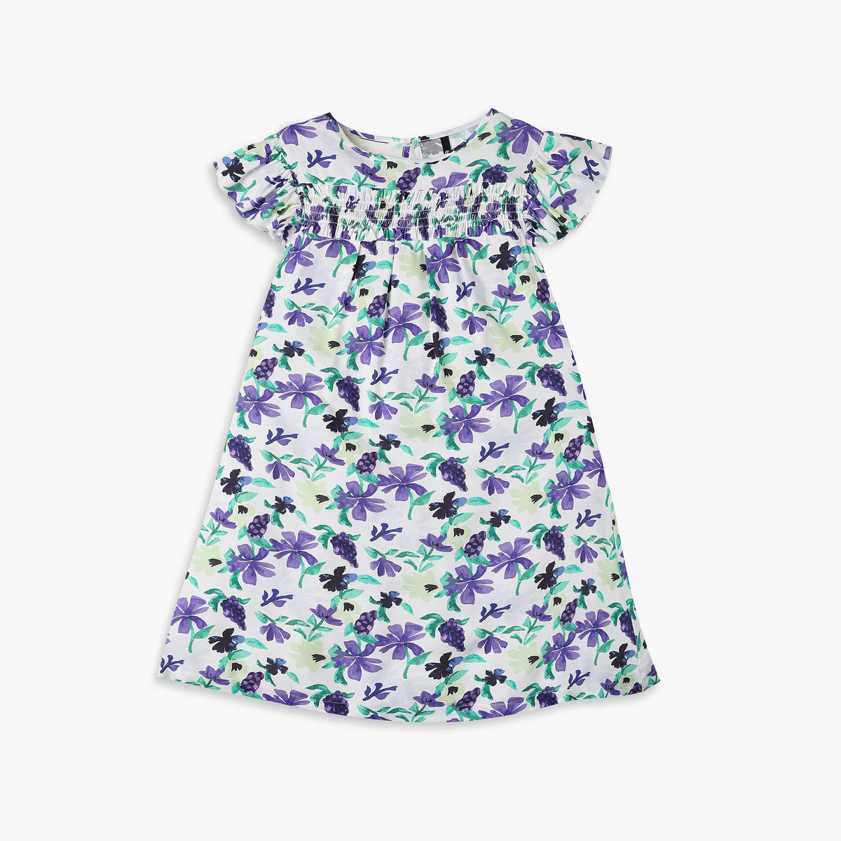 Girls Regular Fit Floral Frock