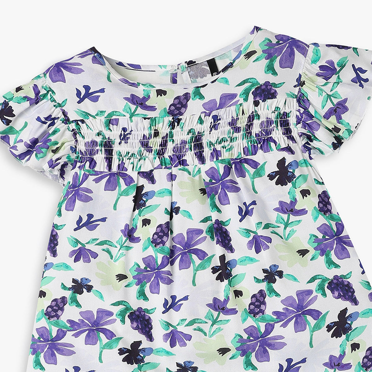 Girls Regular Fit Floral Frock