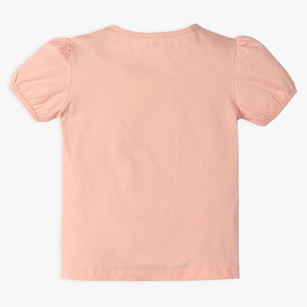 Girl Wearing Girl's Regular Fit Printed T-Shirt