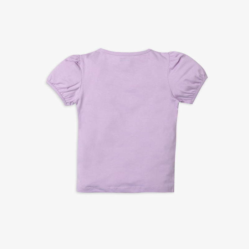 Girl's Regular Fit Printed T-Shirt