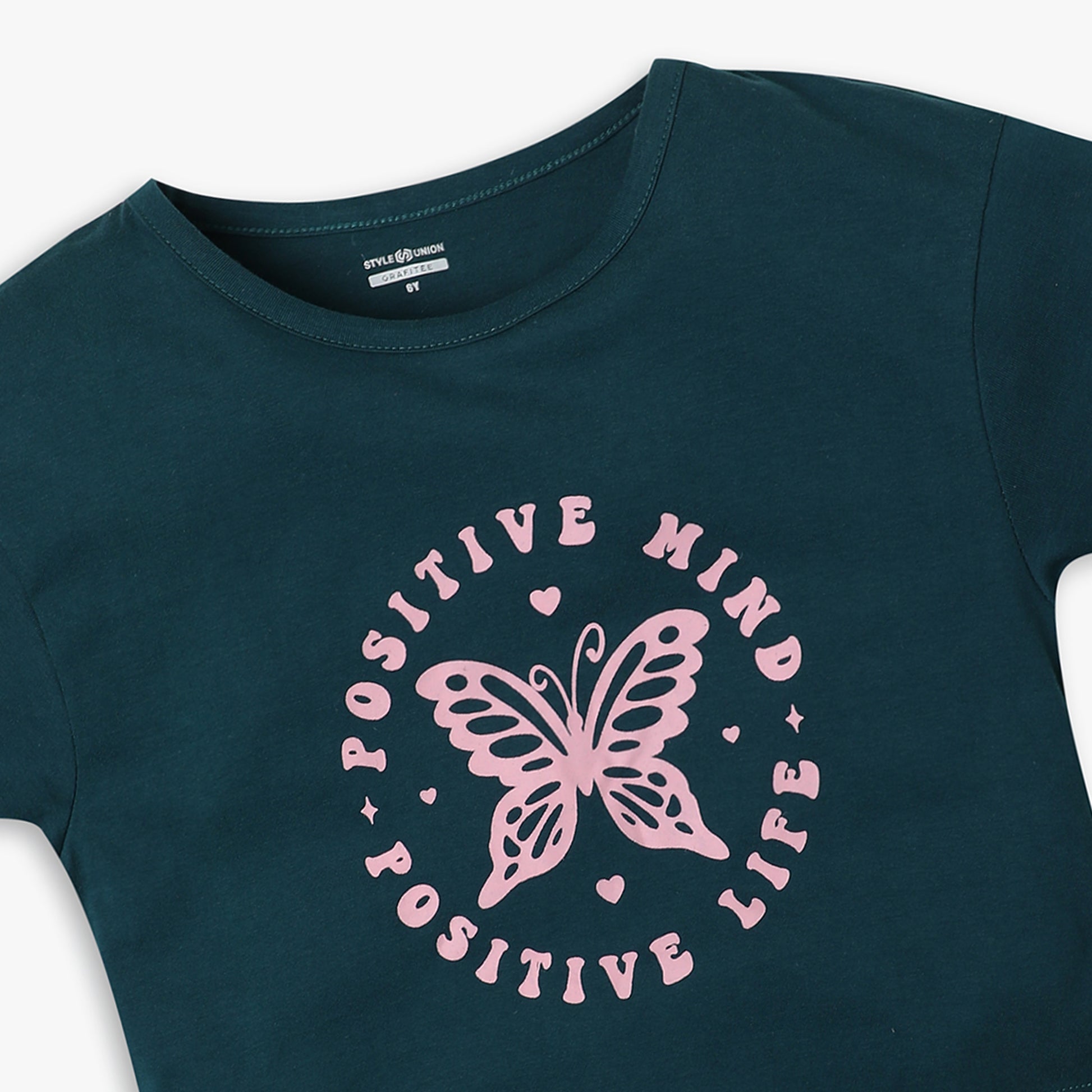 Girl's Regular Fit Printed T-Shirt