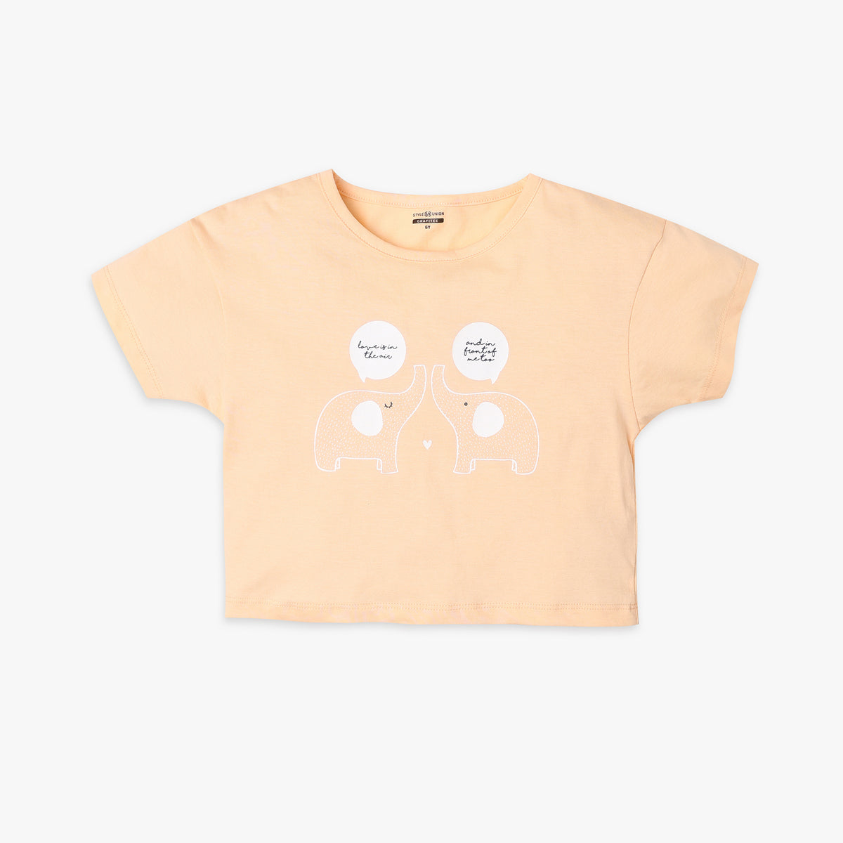 Girl's Regular Fit Printed T-Shirt