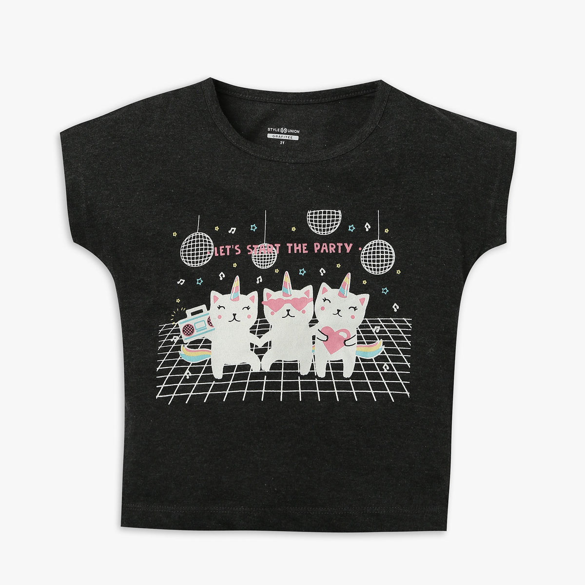 Girl's Regular Fit Graphic T-Shirt