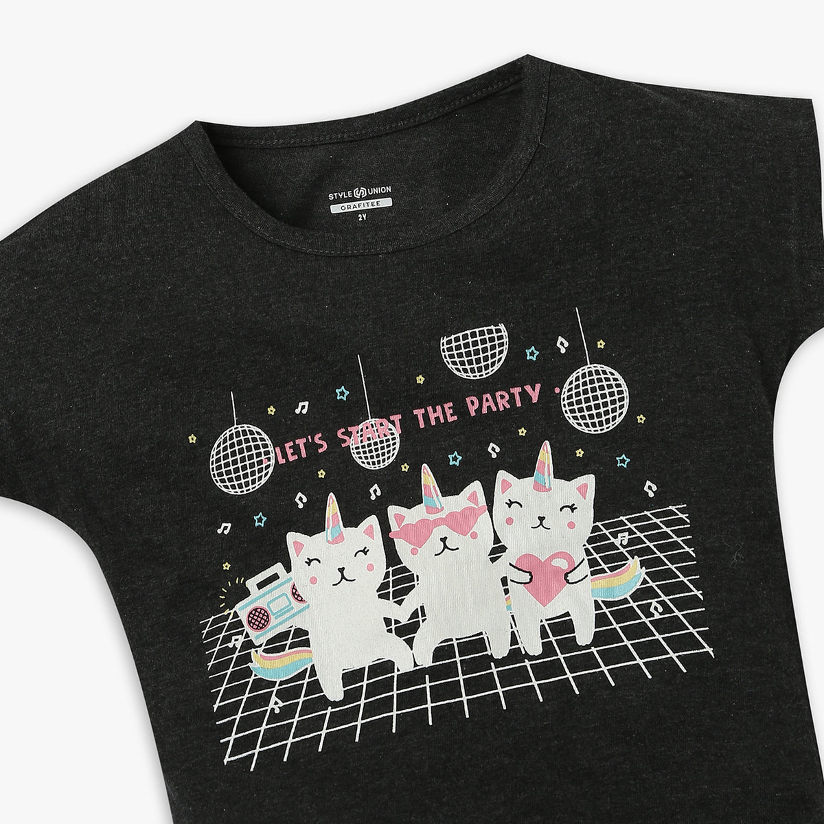 Girl's Regular Fit Graphic T-Shirt