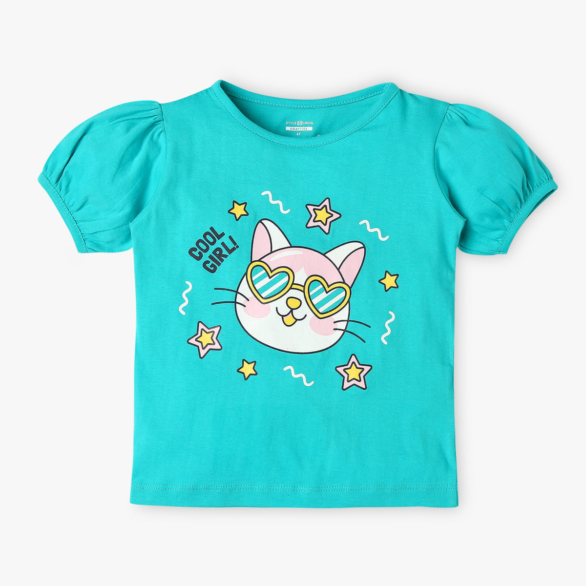 Girl's Regular Fit Graphic T-Shirt